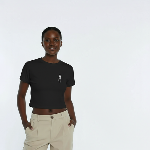 Chicka Crop Top Black