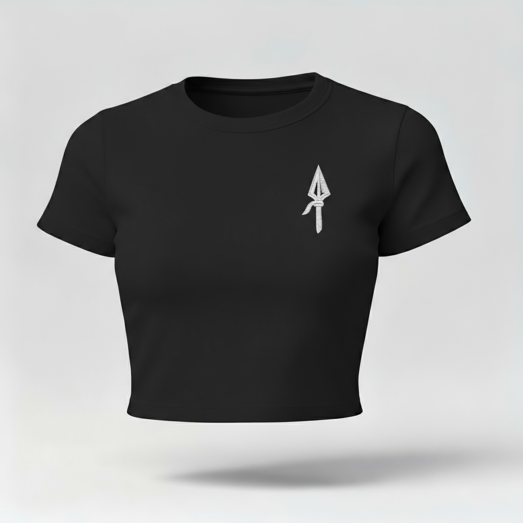 Chicka Crop Top Black