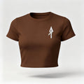 Chicka Crop Top Brown